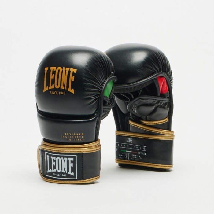 Leone - MMA GLOVES ESSENTIAL 2 / GPE02 - Black/Gold